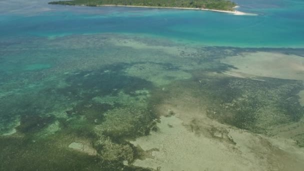 Isla tropical magalawa con playa . — Vídeos de Stock