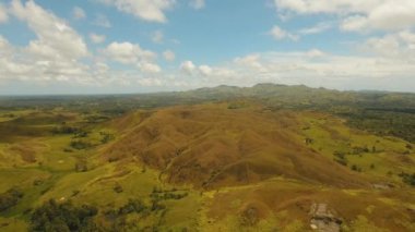 Dağ manzarası ile Vadisi Bohol, Filipinler