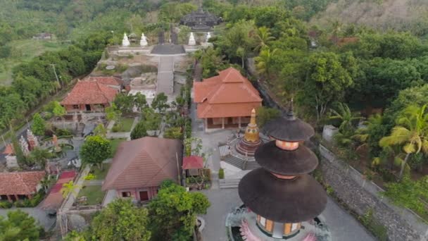 Templo budista en la isla de Bali — Vídeo de stock