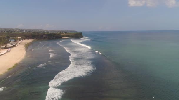 Θαλάσσιο τοπίο με beach bali, Ινδονησία — Αρχείο Βίντεο