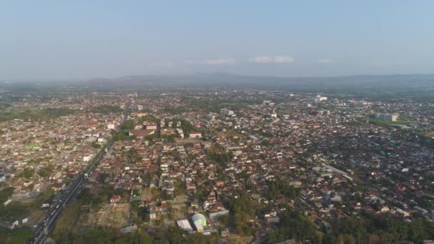 Vista aerea Yogyakarta, Indonesia — Video Stock