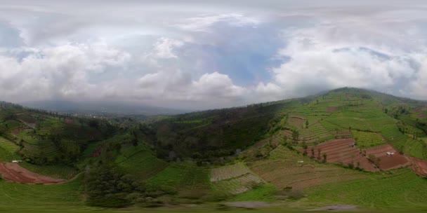 산, 인도네시아 농민 토지입니다. vr360 — 비디오