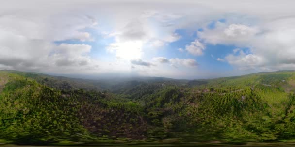 Paysage montagneux Bali, Indonésie. vr360 — Video