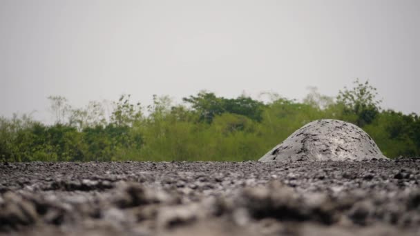 Çamur volkanı Kanlı Kuwu, Endonezya — Stok video