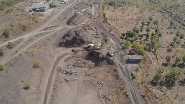 Cantera de grava y arena — Vídeo de stock