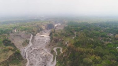 Dağ manzarası Jawa Adası, Endonezya.