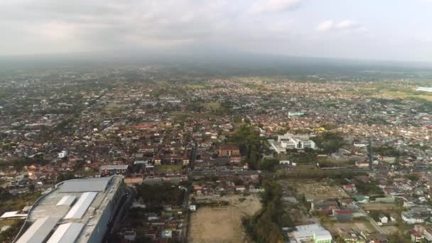 印度尼西亚日惹的空中视图 — 图库视频影像