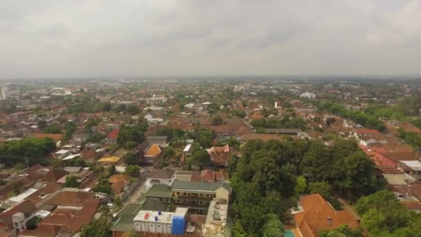 Vista aerea Yogyakarta, Indonesia — Video Stock