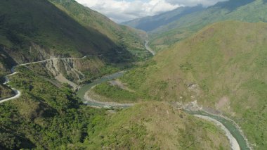 Filipinler 'deki Dağ Bölgesi.