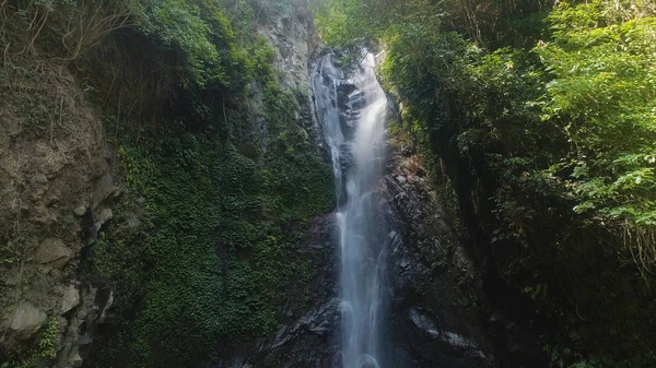 Schöner tropischer Wasserfall. — Stockfoto