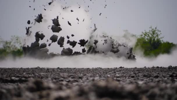 Volcán de lodo Bledug Kuwu, Indonesia — Vídeo de stock