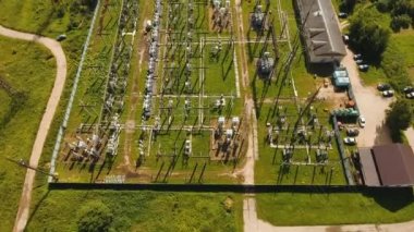 Elektrik santrali, elektrik santrali. Hava görünümü