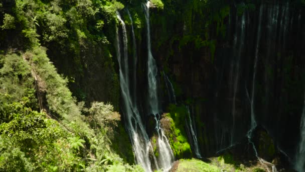 Водопад Coban Sewu Java Indonesia — стоковое видео