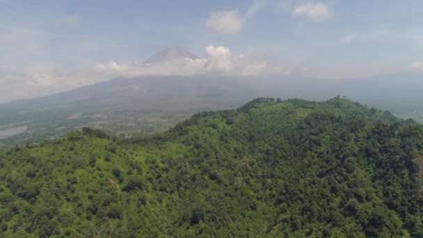 Paisaje de montaña Isla de Jawa, Indonesia. — Vídeos de Stock