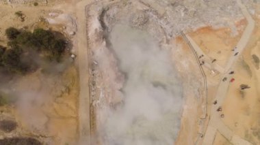 Volkanik plato Endonezya Dieng Platosu