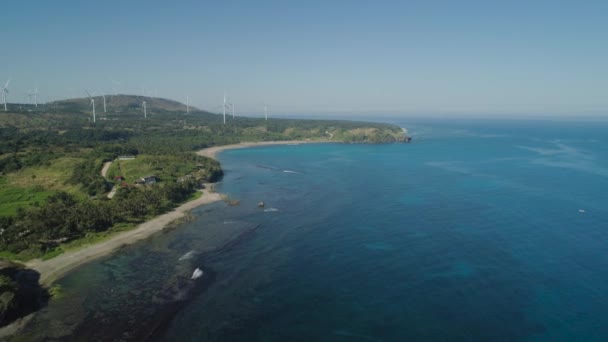 Paysage marin avec plage et mer. Philippines, Luçon