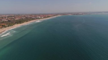 Hava manzaralı plaj, Bali, Kuta.