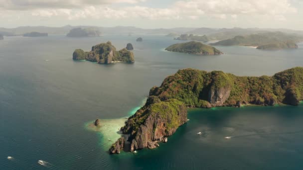 Paysage marin avec îles tropicales El Nido, Palawan, Philippines