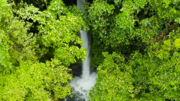 Krásný tropický vodopád Camiguin, Filipíny. — Stock video