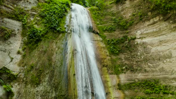 Schöner tropischer Wasserfall Philippinen, Cebu — Stockvideo