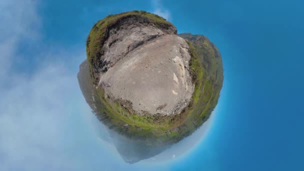 Горный ландшафт острова Ява, Индонезия. — стоковое видео