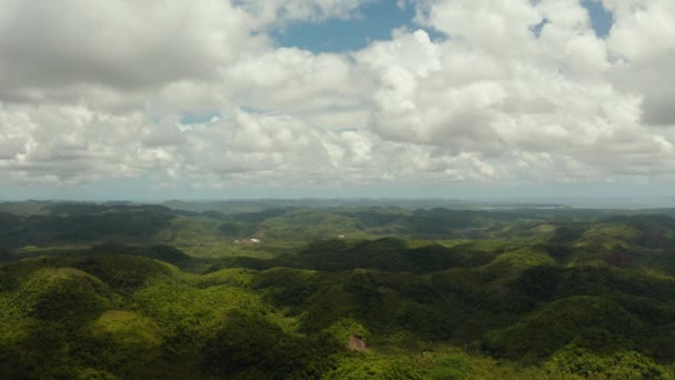 Ostrov Siargao s kopci a horami, Filipíny. — Stock video