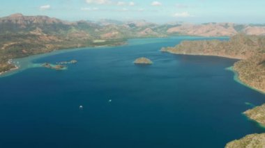 Tropikal ada Busuanga, Palawan, Filipinler.