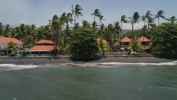 Ξενοδοχείο από τη θάλασσα Ινδονησία, Μπαλί — Αρχείο Βίντεο