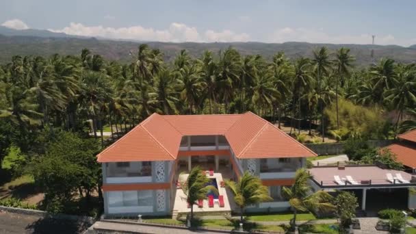 Hotel por mar Indonésia, Bali — Vídeo de Stock