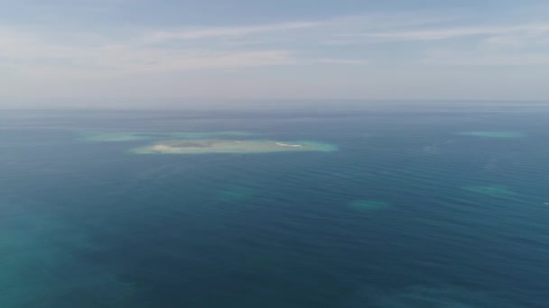 Paysage marin récif corallien en mer — Video