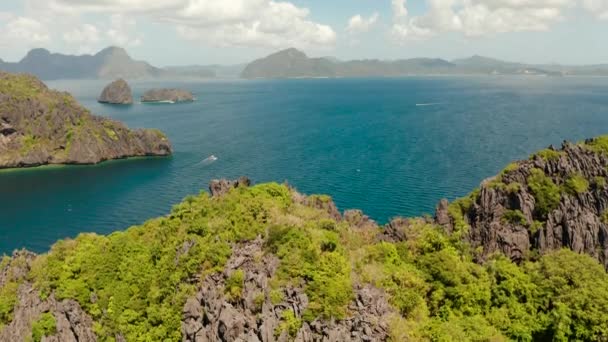 Paysage marin avec îles tropicales El Nido, Palawan, Philippines