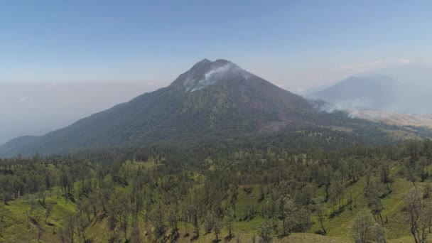 Mountain landscape Jawa island, Indonesia. — Stock Video