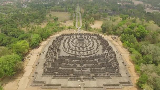 Templo Budista Borobudur — Vídeo de stock