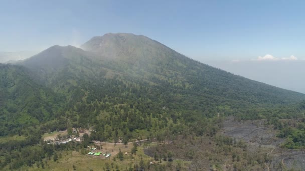 Dağ manzarası Jawa Adası, Endonezya. — Stok video