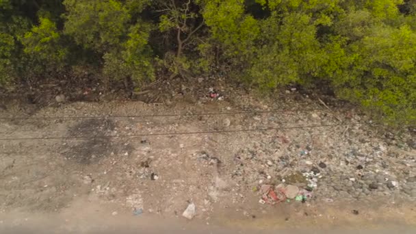 Problema con la basura en asia java, indonesia — Vídeo de stock