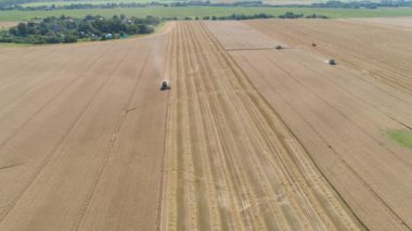 Buğday tarlasında hasatçıyı birleştir