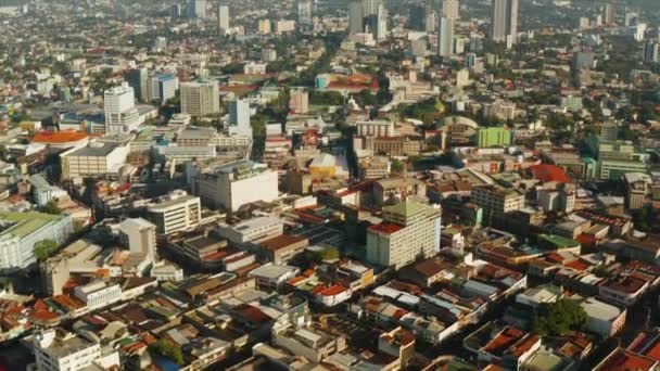 Modern city of Cebu with skyscrapers and buildings, Philippines. — Stock Video