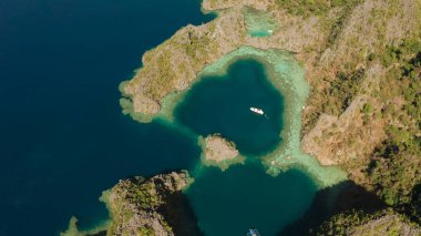 Tropikal ada Busuanga, Palawan, Filipinler.