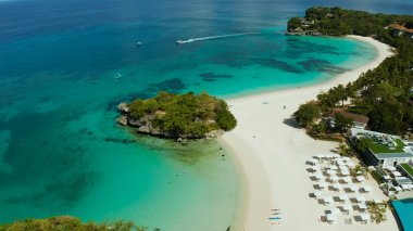 Beyaz kumlu plajlı Boracay Adası, Filipinler