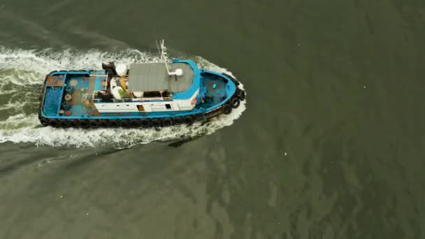 川タグボート — ストック動画