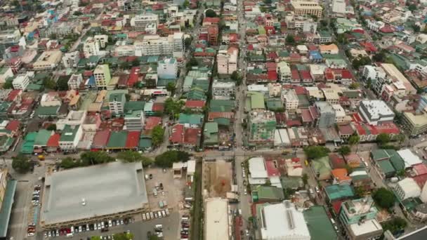 Manila, die Hauptstadt der Philippinen von oben. — Stockvideo