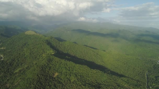 Berglandschap op de Filippijnen. — Stockvideo