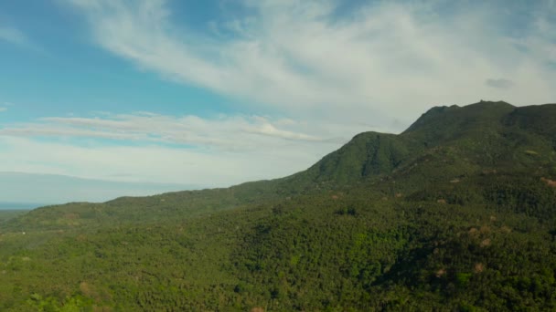 Berge mit Regenwald, Philippinen, Camiguin. — Stockvideo