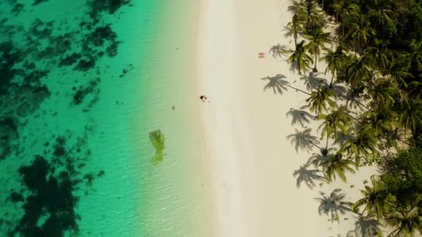 Isola di Boracay con spiaggia di sabbia bianca, Filippine — Video Stock