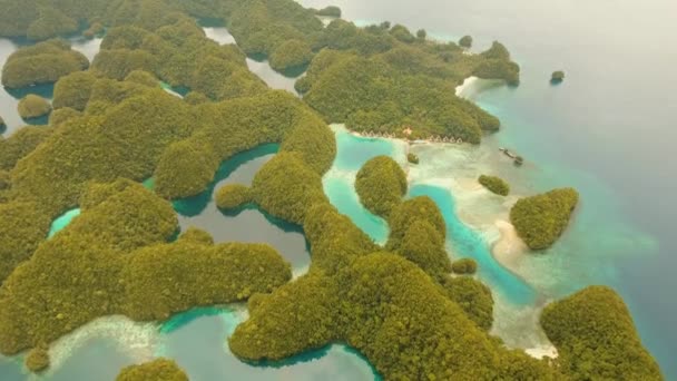 Capac de mare cu lagune și insule — Videoclip de stoc