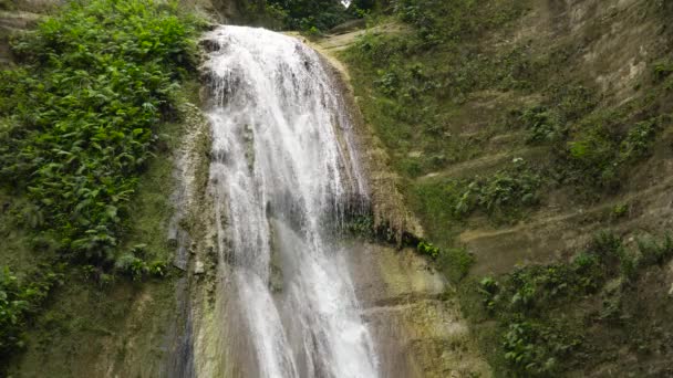 Beautiful tropical waterfall Philippines, Cebu — Stock Video