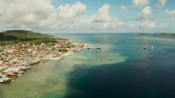 达帕码头。Siargao，菲律宾. — 图库视频影像