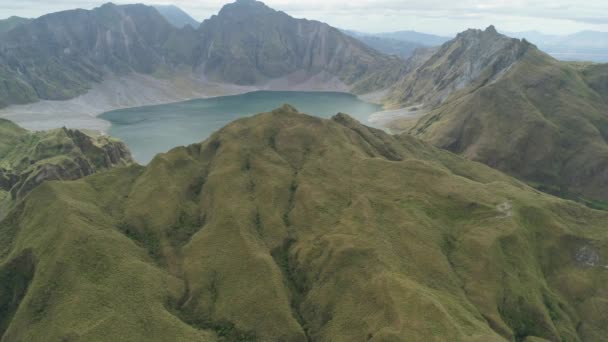 Kratersee Pinatubo, Philippinen, Luzon. — Stockvideo