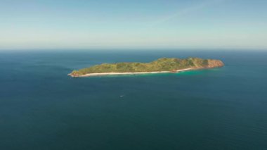 Tropikal ada El Nido, Palawan, Filipinler 'li Deniz Burnu