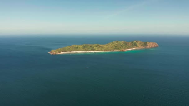 Zeegezicht met tropisch eiland El Nido, Palawan, Filipijnen — Stockvideo